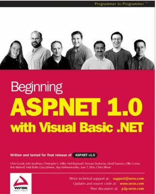 Cover of Beginning ASP.NET 1.0 with VB.NET