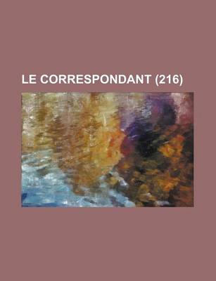 Book cover for Le Correspondant (216)