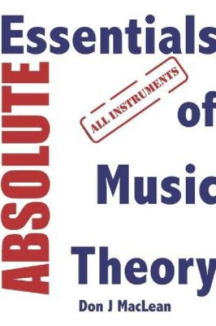 Cover of Absolute Essentials of Music Theory