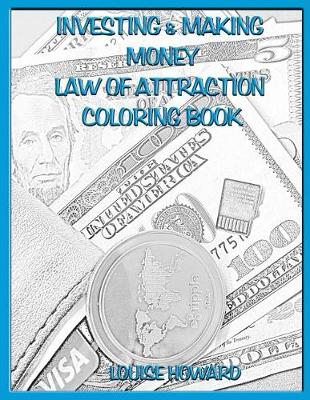 Book cover for 'Investing & Making Money' Law of Attraction Coloring Book