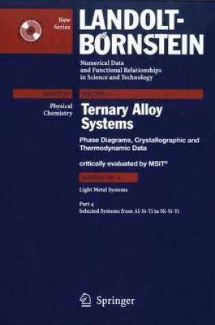 Cover of Selected Systems from Al-Si-Ti to Ni-Si-Ti