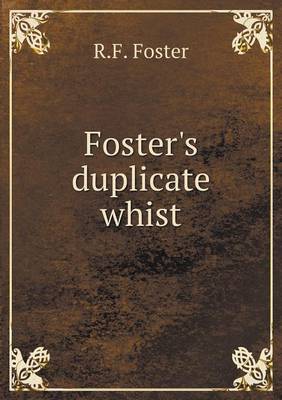 Book cover for Foster's duplicate whist
