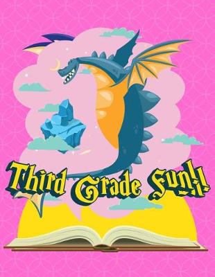 Book cover for Third Grade Fun Dragon Notebook