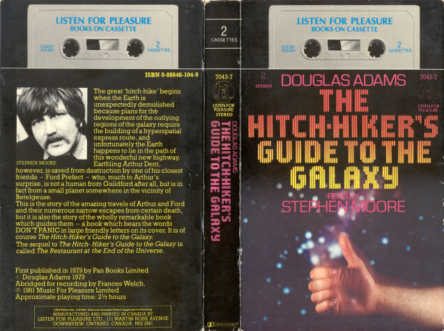 Book cover for Hitchhiker's Guide to the Galaxy