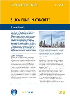 Cover of Silica Fume in Concrete