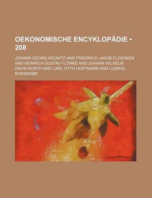 Book cover for Oekonomische Encyklopadie (208)