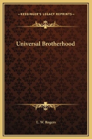 Cover of Universal Brotherhood