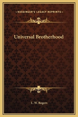 Book cover for Universal Brotherhood