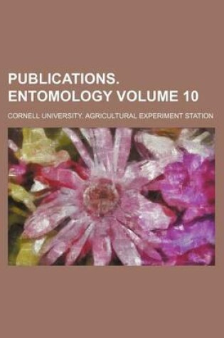 Cover of Publications. Entomology Volume 10