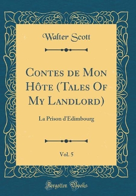 Book cover for Contes de Mon Hôte (Tales of My Landlord), Vol. 5