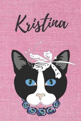 Book cover for personalisiertes Geschenke Notizbuch Katze / Malbuch / Tagebuch / Journal / DIN A5 / Kristina