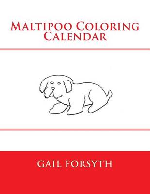 Book cover for Maltipoo Coloring Calendar