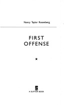 Book cover for First Offense