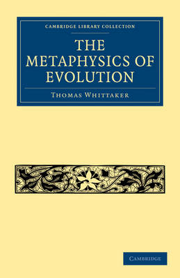 Book cover for The Metaphysics of Evolution