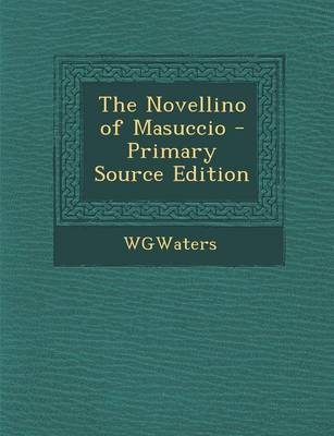 Book cover for The Novellino of Masuccio, Volume I