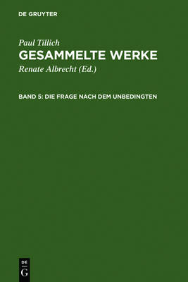 Book cover for Die Frage nach dem Unbedingten