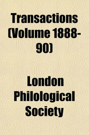 Cover of Transactions Volume 7, No. 1