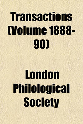 Book cover for Transactions Volume 7, No. 1