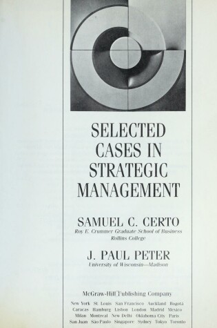 Cover of Selected Cases in Strategic Management