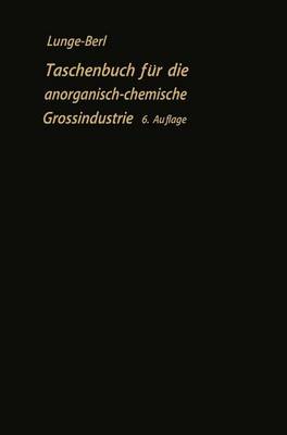 Book cover for Taschenbuch für die anorganisch-chemische Großindustrie