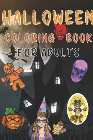 Cover of Halloween Coloring Book Adults