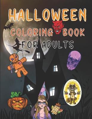 Book cover for Halloween Coloring Book Adults