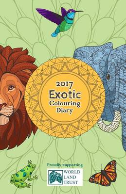 Book cover for 2017 Exotic Colouring Diary