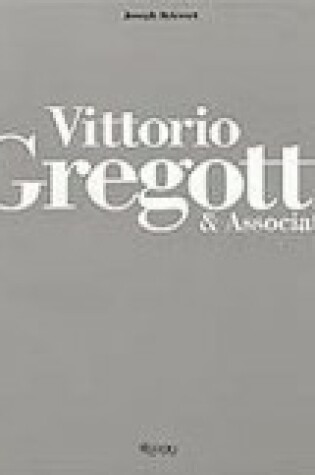 Cover of Vittorio Gregotti