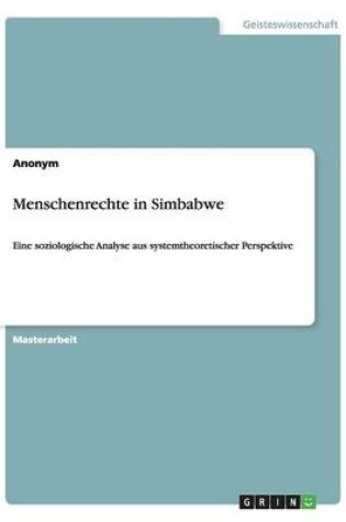 Cover of Menschenrechte in Simbabwe