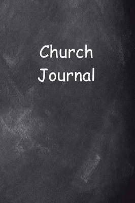 Book cover for Church Journal Chalkboard Design