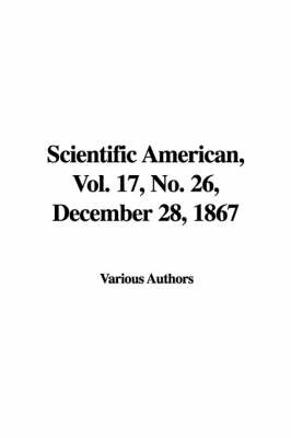 Book cover for Scientific American, Vol. 17, No. 26, December 28, 1867