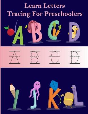 Book cover for learn letters tracing for preschooler