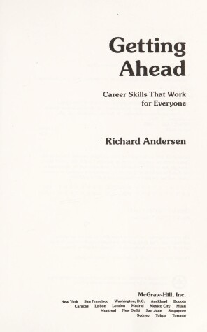 Book cover for Getting Ahead