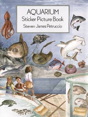 Book cover for Aquarium Sticker Picture Book