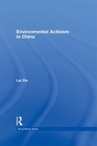 Cover of Environmental Activism in China