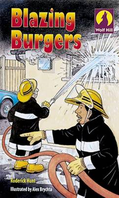 Book cover for Wolf Hill: Level 3: Blazing Burgers