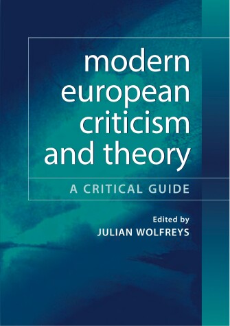 Book cover for Modern European Criticism and Theory