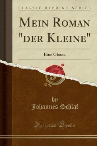 Cover of Mein Roman "der Kleine"