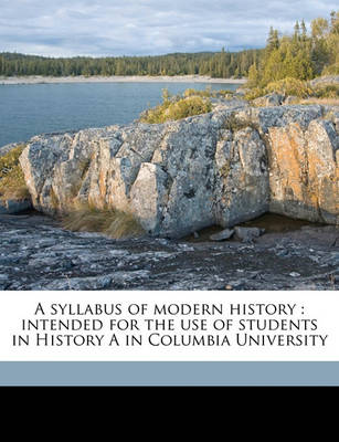 Book cover for A Syllabus of Modern History