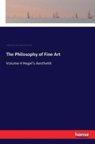 Cover of The Philosophy of Fine Art