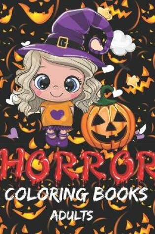 Cover of horror coloring books for adults