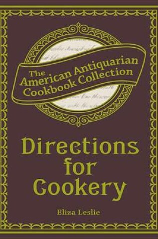 Cover of Directions for Cookery