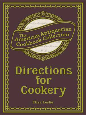 Book cover for Directions for Cookery