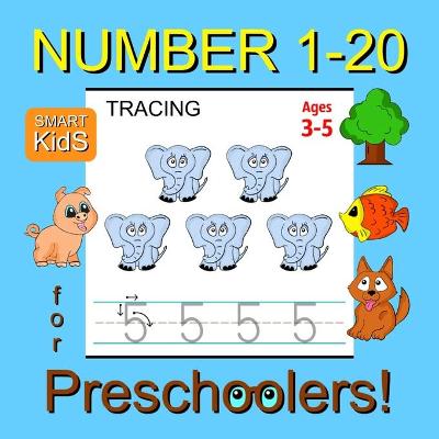 Cover of Number Tracing 1-20 for Preschoolers