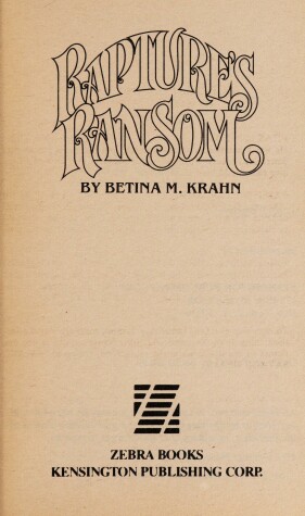 Book cover for Rapture's Ransom