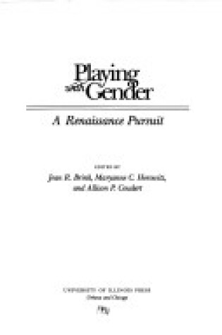 Cover of Playing with Gender