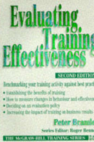 Cover of Evaluating Training Effectiveness: Benchmarking Your Training Activity Against Best Practice