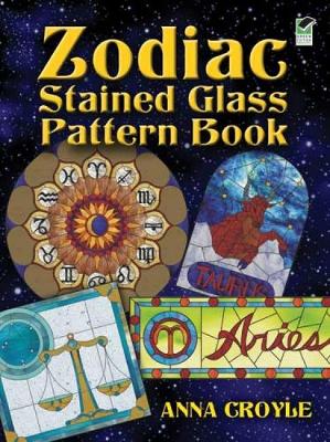 Book cover for Zodiac Stained Glass Pattern Book