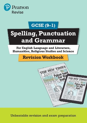 Cover of Pearson REVISE GCSE Spelling, Punctuation and Grammar: For 2025 and 2026 assessments and exams : Course companion