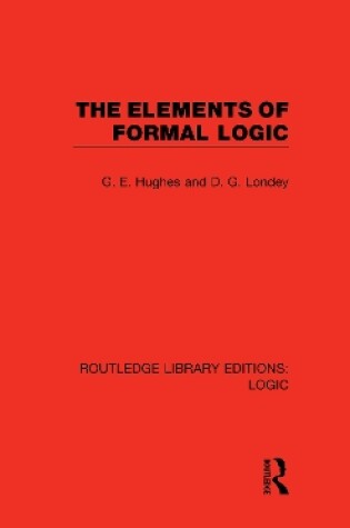 Cover of The Elements of Formal Logic